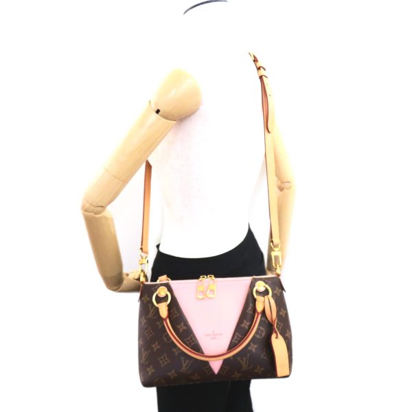 2101217981064 5 Louis Vuitton V Tote BB Handbag Brown