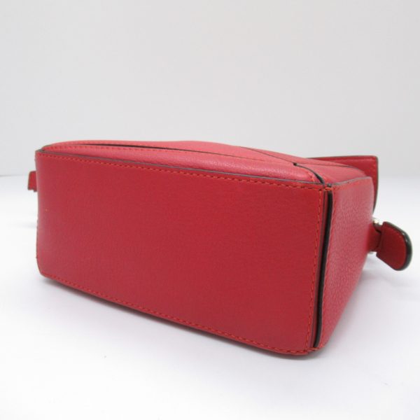 2101217981590 7 Loewe Puzzle Bag Mini Shoulder Bag Leather Series Red