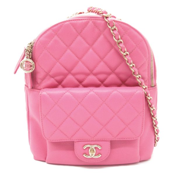 2101217984355 1 Chanel Matelasse Rucksack Pink