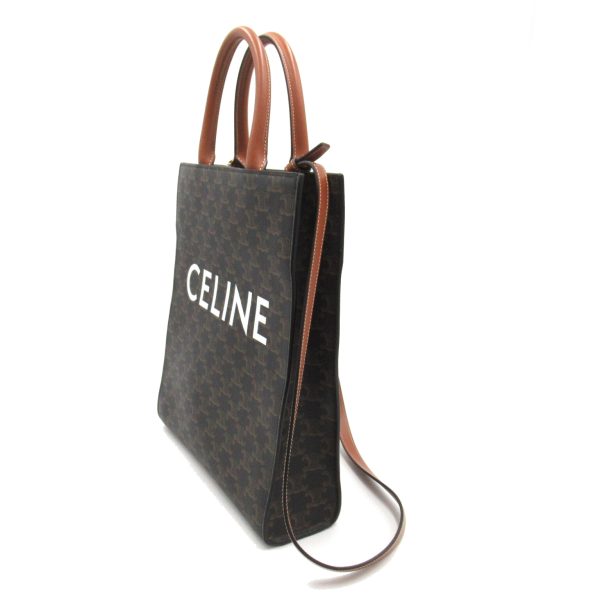 2101217988278 3 Celine Vertical Cover Tote Bag PVC Coated Canvas Brown