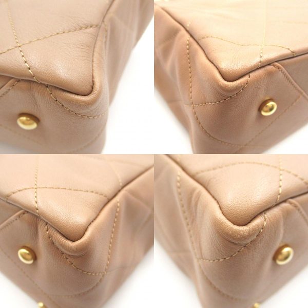 2101217988339 13c Chanel Shoulder Tote Bag Leather Beige