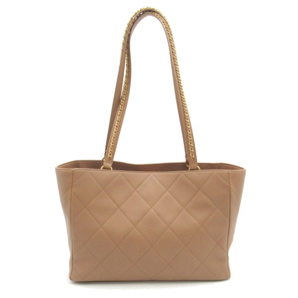 2101217988339 2 Chanel Shoulder Tote Bag Leather Beige