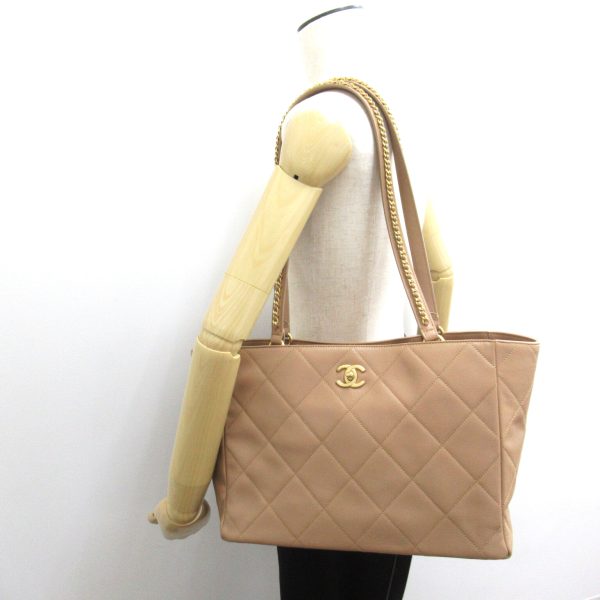 2101217988339 5 Chanel Shoulder Tote Bag Leather Beige