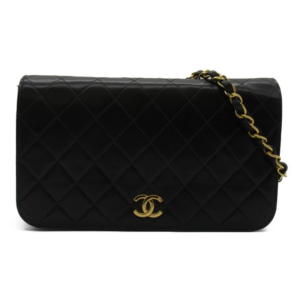 2101217989015 01 Chanel Matelasse Single Flap Bag Black