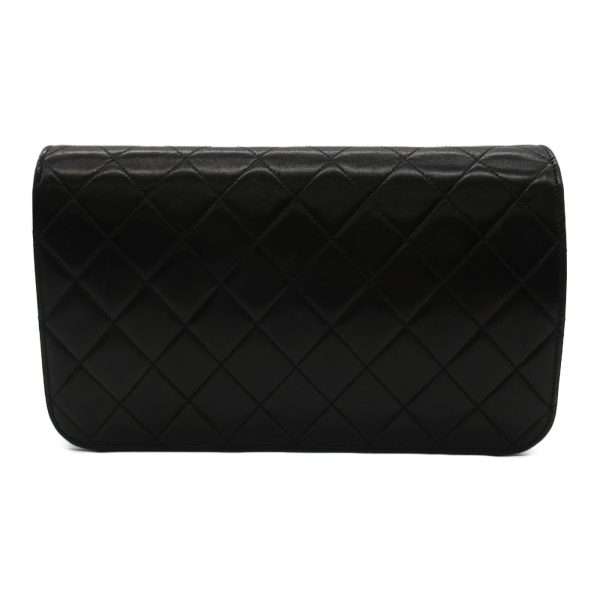 2101217989015 02 Chanel Matelasse Single Flap Bag Black