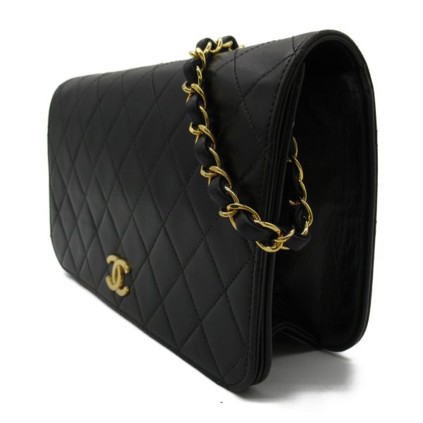 2101217989015 03 Chanel Matelasse Single Flap Bag Black