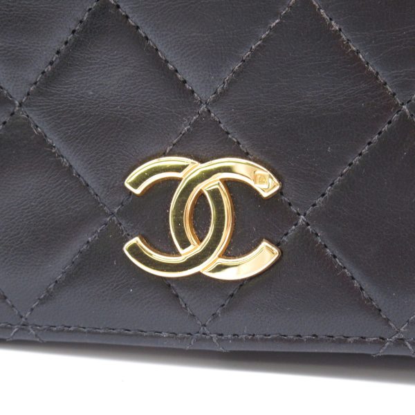 2101217989015 08 Chanel Matelasse Single Flap Bag Black