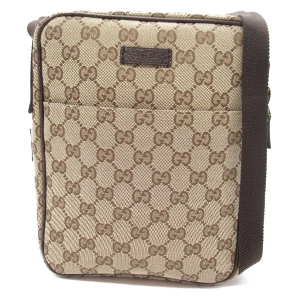 2101217989053 1 Gucci Shoulder Bag Canvas Leather Beige