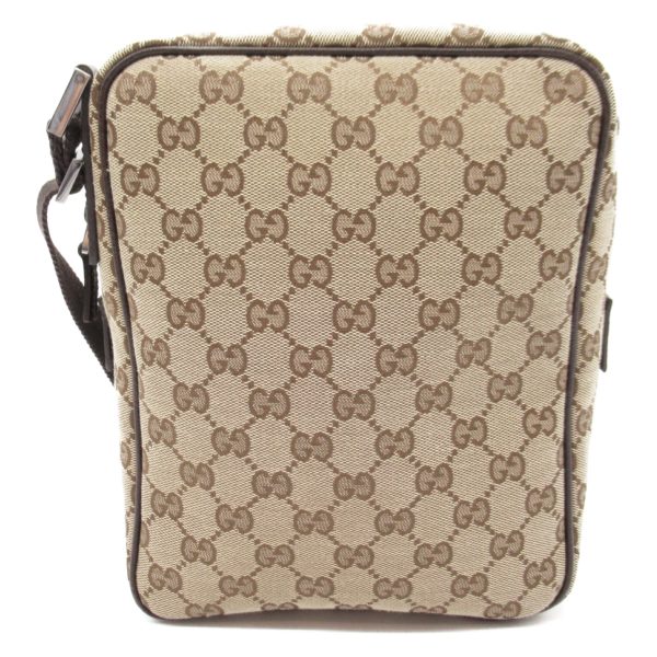 2101217989053 2 Gucci Shoulder Bag Canvas Leather Beige