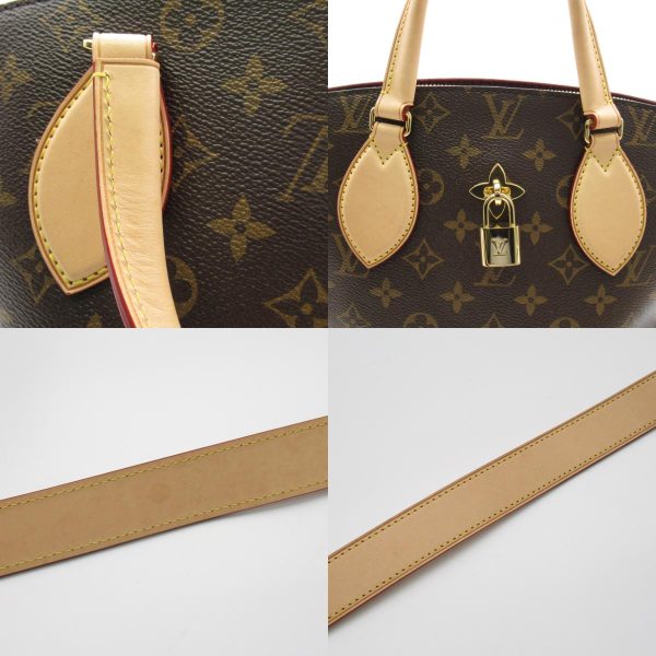 2101217989206 12c Louis Vuitton Flower Zip PM Tote Bag Brown