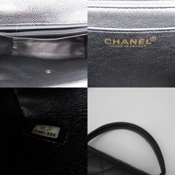 2101217989268 07c Chanel Matelasse Handbag Black