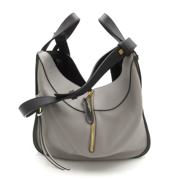 2101217989565 3 Loewe Hammock Small Shoulder Bag Calf Gray