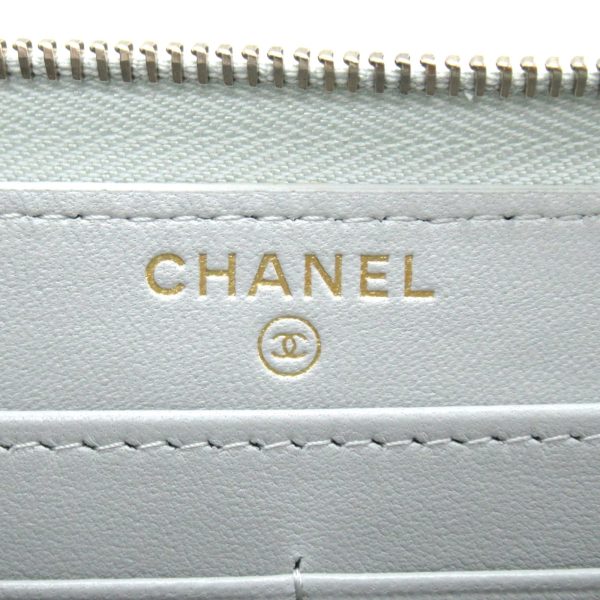 2101217989640 7 Chanel Matelasse Wallet Grey