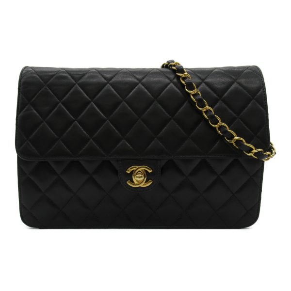 2101217989756 01 Chanel Matelasse Single Flap Bag Black