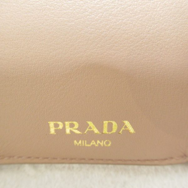 2101217989817 7 Prada Trifold Wallet in Saffiano Leather Beige Pink