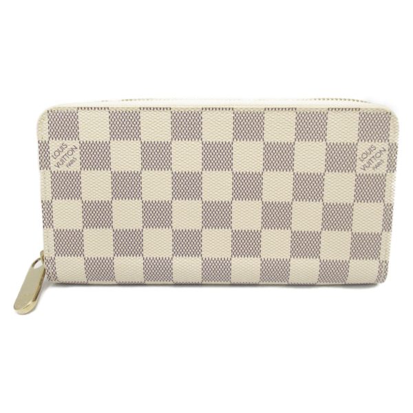 2101217990158 1 Louis Vuitton Zippy Round Long Wallet Damier White