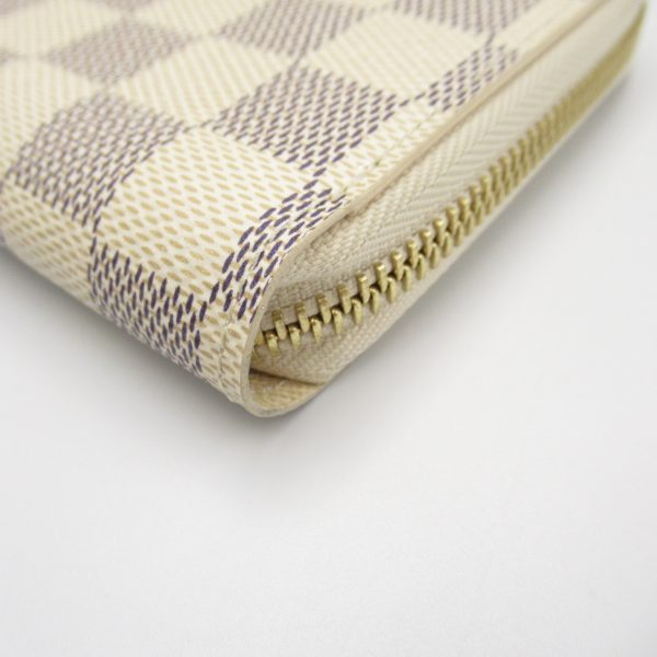 2101217990158 9 Louis Vuitton Zippy Round Long Wallet Damier White