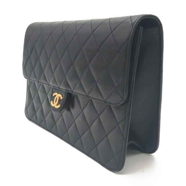 2101217990257 02 Chanel Matelasse Push Lock Bag Black