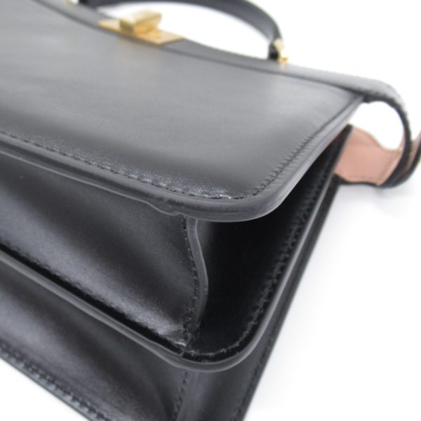 2101218001310 7 Fendi Peekaboo Ic You East West Shoulder Bag Calf Cowhide Black