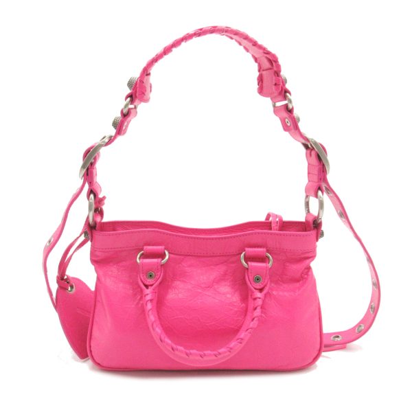 2101218003024 2 Balenciaga Neo Cagoule Mini Tote Bag Pink