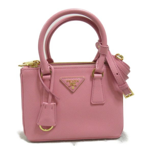 2101218003338 2 Prada 2Way Mini Shoulder Bag in Saffiano Leather Pink