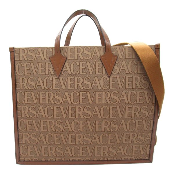 2101218003376 4 Versace Brown Bag Cotton Polyester Tote