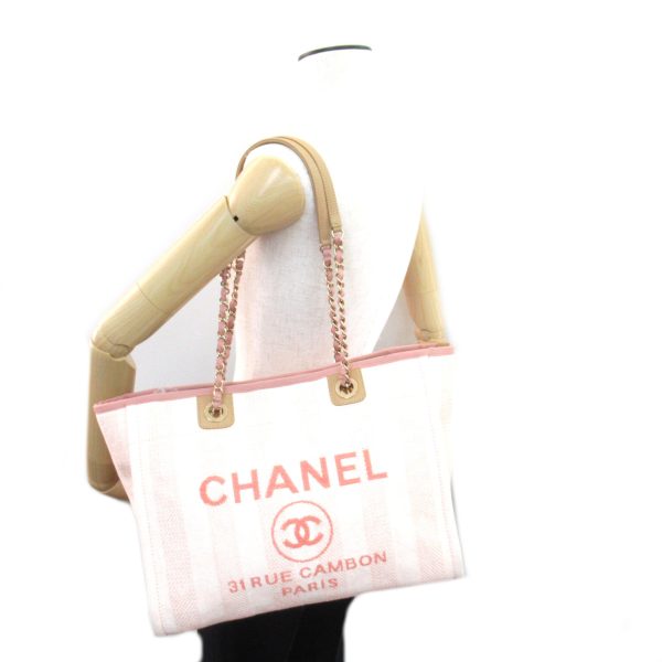 2101218004892 5 Chanel Deauville Tote Bag Pink