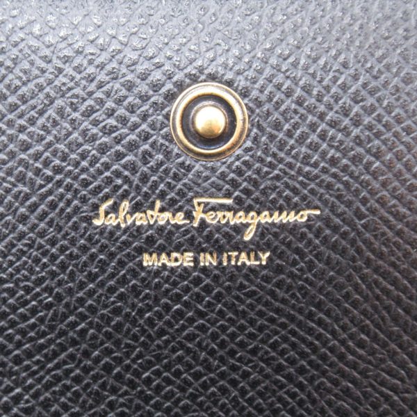 2101218006742 3 Salvatore Ferragamo Card Case Accessory in Leather Black