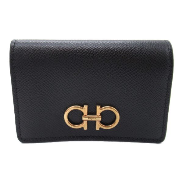 2101218006742 4 Salvatore Ferragamo Card Case Accessory in Leather Black