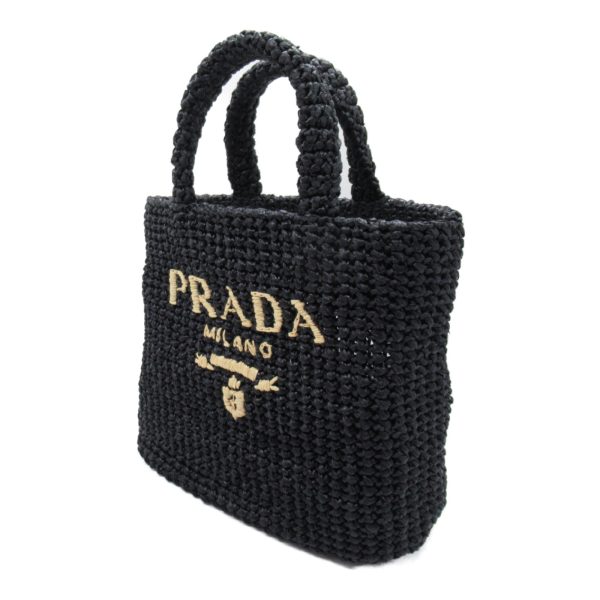 2101218008951 3 Prada Tote Bag in StrawOther Black