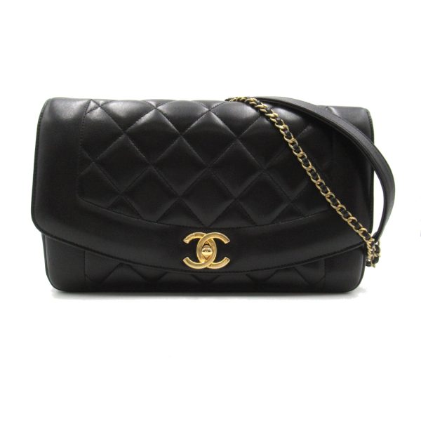 2101218018202 1 Chanel Matelasse Diana Chain Shoulder Bag Black