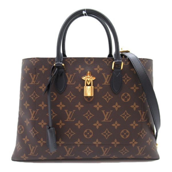 2101218018967 3 Louis Vuitton Flower Shoulder Bag Canvas Brown