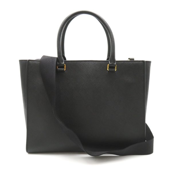 2101218023558 2 Prada Saffiano 2Way Tote Bag in Saffiano Leather Black