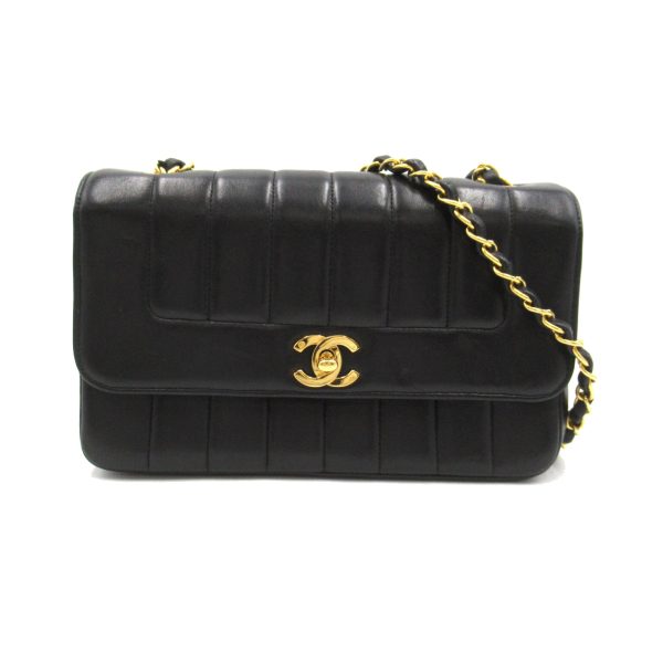 2101218024968 1 Chanel Mademoiselle Line Shoulder Bag Black