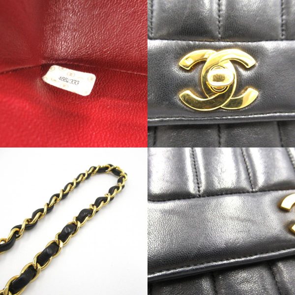 2101218024968 9c Chanel Mademoiselle Line Shoulder Bag Black