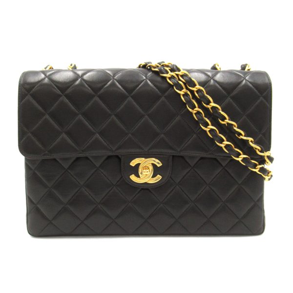 2101218029383 1 Chanel Big Matelasse Chain Shoulder Bag Black