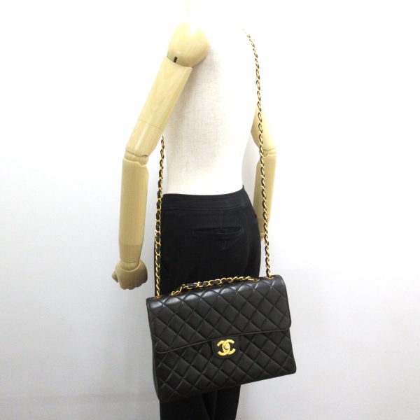 2101218029383 6 Chanel Big Matelasse Chain Shoulder Bag Black