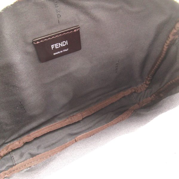 2101218036954 6 Fendi Shoulder Bag PVC Coated Canvas Leather Brown