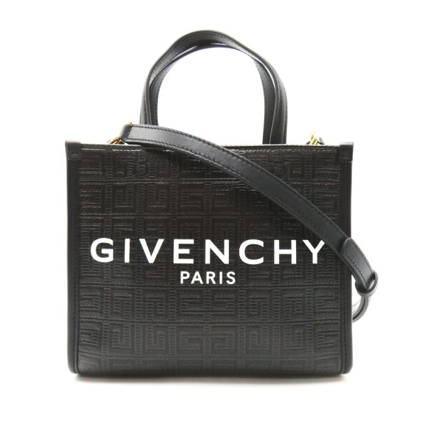 2101218037944 1 Givenchy 2way Shoulder Bag PVC Coated Canvas Black