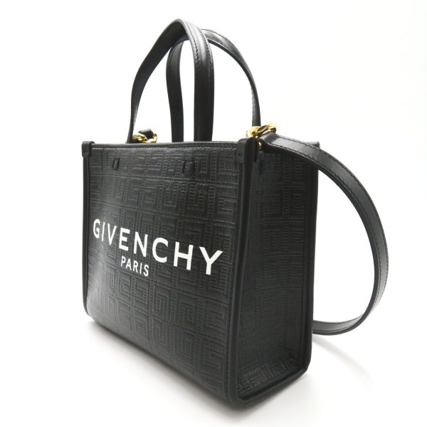 2101218037944 3 Givenchy 2way Shoulder Bag PVC Coated Canvas Black