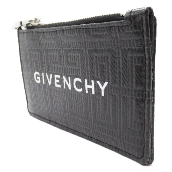 2101218037982 3 Givenchy Coin Case Included Accessory PVC Coated Canvas Black