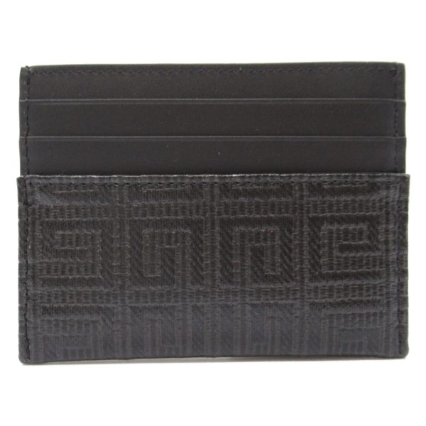 2101218038088 2 Givenchy Card Case Accessories PVC Coated Canvas Black