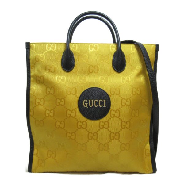 2101218038460 2 Gucci Off the Grid Long Tote Bag Leather Nylon YellowBlack