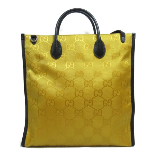 2101218038460 3 Gucci Off the Grid Long Tote Bag Leather Nylon YellowBlack