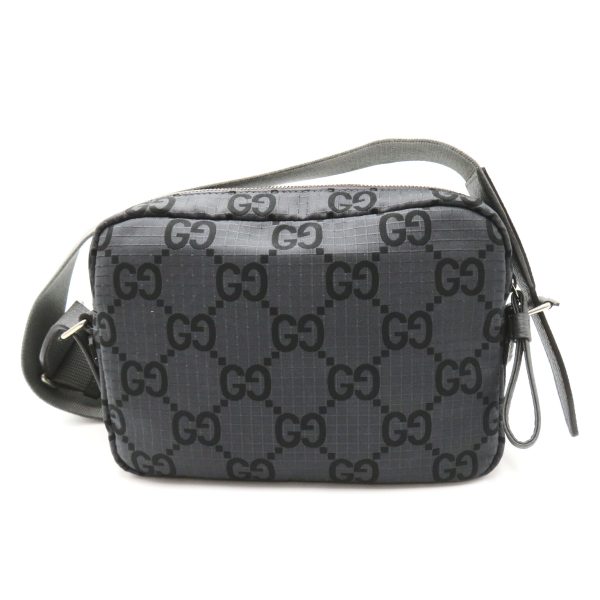 2101218038477 2 Gucci GG Polyester Medium Crossbody Bag Nylon Gray