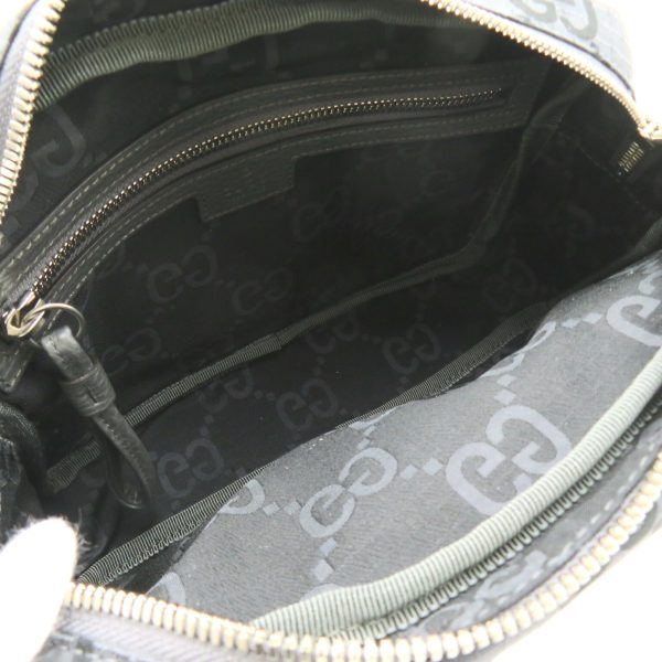 2101218038477 6 Gucci GG Polyester Medium Crossbody Bag Nylon Gray