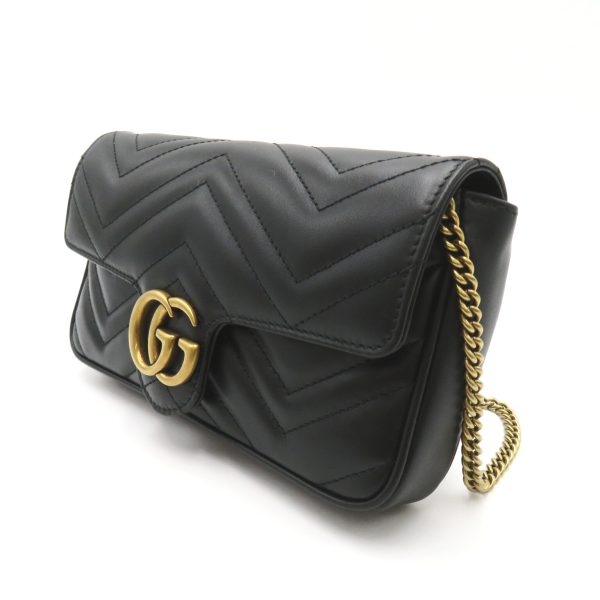 2101218038507 3 Gucci GG Marmont Chain Shoulder Bag with Card Case Quilted Leather White