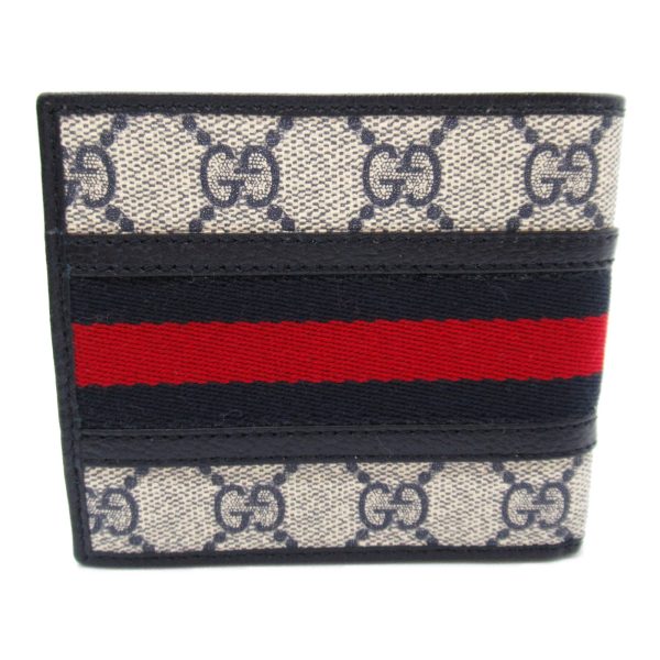 2101218038590 3 Gucci Bifold Wallet PVC Coated Canvas Navy