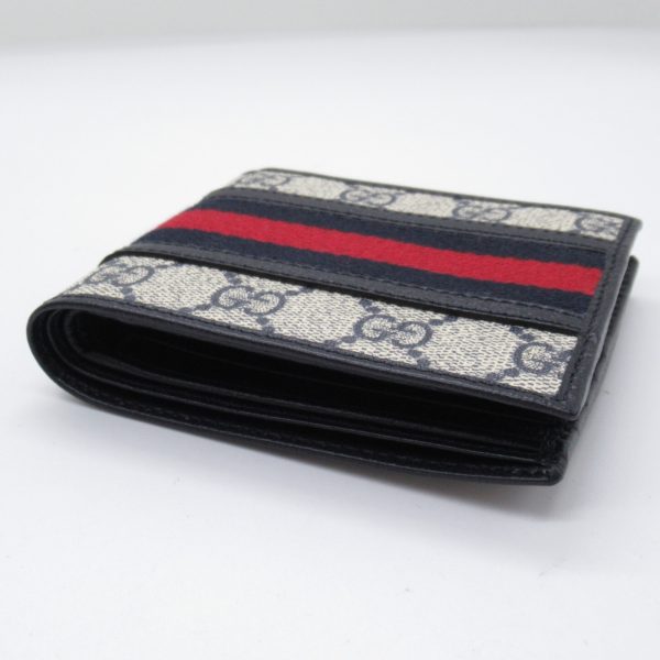 2101218038590 7 Gucci Bifold Wallet PVC Coated Canvas Navy