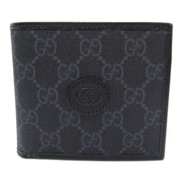 2101218038705 2 Gucci Bifold Wallet GG Supreme Canvas Black